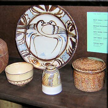 Pots by Mick Casson, Bernard Forrester, Jane Hamlyn, Seth Cardew and ?