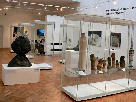 View across the exhibition