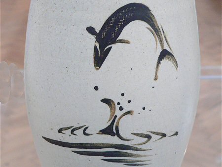 The leaping salmon design by Bernard Leach