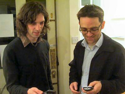 Matt Grimmitt with Steve Tustin, Grandson of Sid. Long Room Gallery 2008