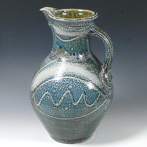 Michael Casson - Blue salt glazed jug