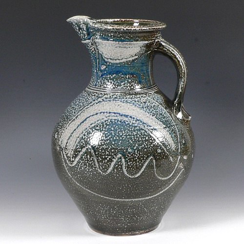 Michael Casson - Blue salt glazed jug