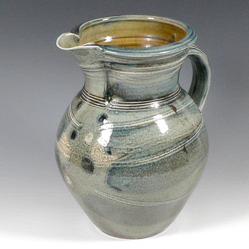 Michael Casson - Salt glazed jug with finger wipe decoration