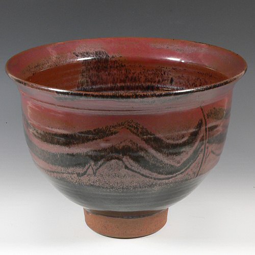 Michael Casson - Huge bowl, tenmoku glaze