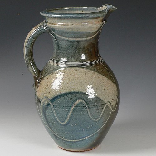 Michael Casson - Blue salt glazed jug