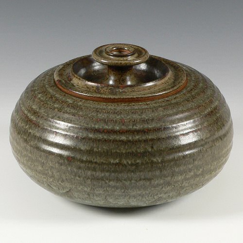 Michael Casson - Curling stone lidded jar