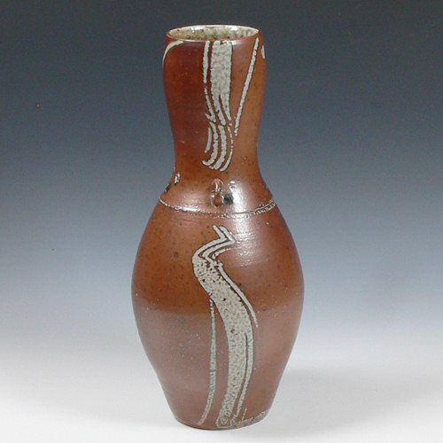 Michael Casson - Lugged vase with kidney wipe decoration