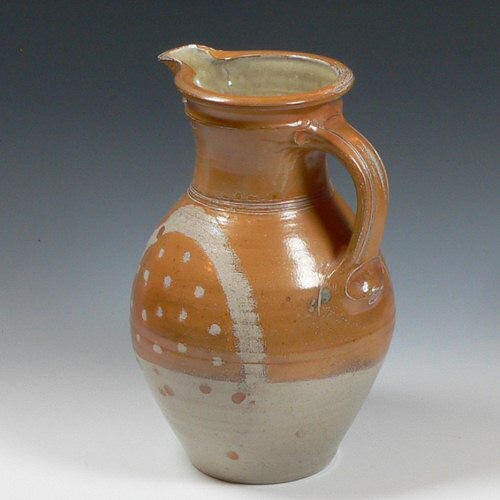 Michael Casson - Salt glazed jug with finger wipe decoration