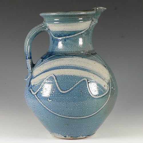 Michael Casson - Blue salt glazed jug