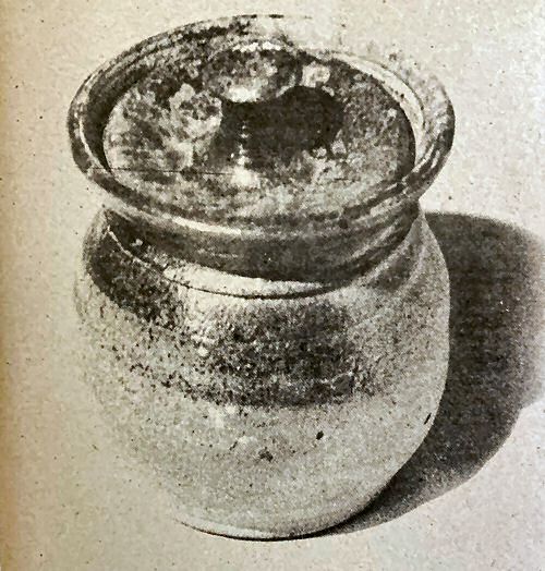 Unglazed jam jar