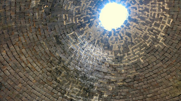 Inside the brick kiln