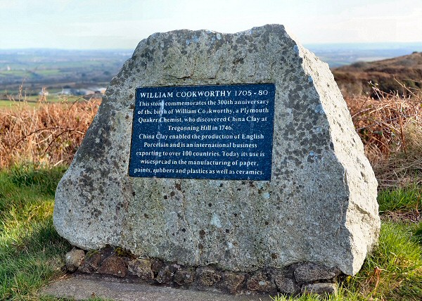 The memorial to William Cookworthy