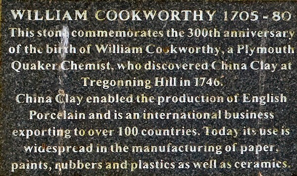 The Cookworthy Memorial words