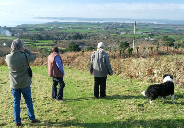 View towards Penzance and Mousehole from Tregonning Hill