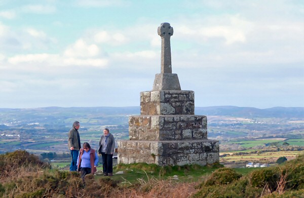 Tregonning Hill - The war memorial