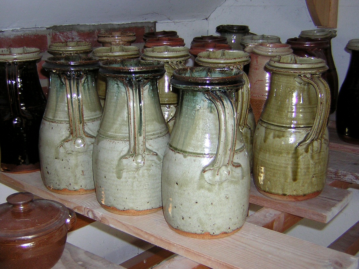 Richard Batterham - Large jugs in the showroom, 2005