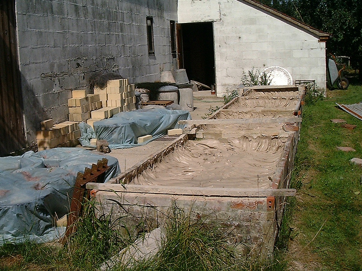 Richard Batterham clay bins, 2003