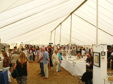 Inside the Mick Casson tent