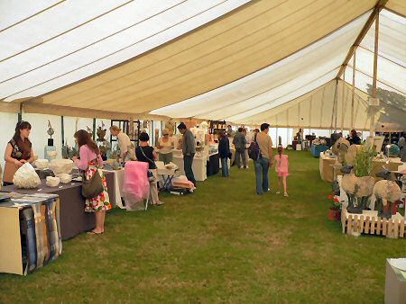 Inside the Hans Coper marquee