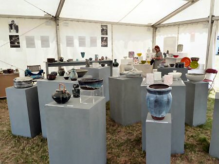 Inside the Scandinavian tent