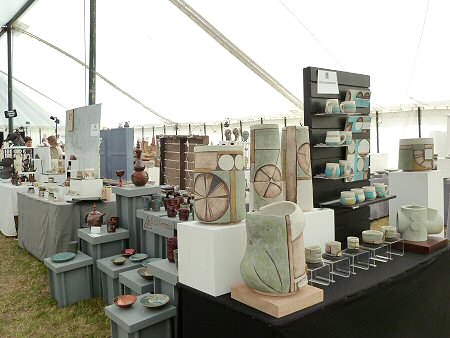 Inside the Hans Coper tent