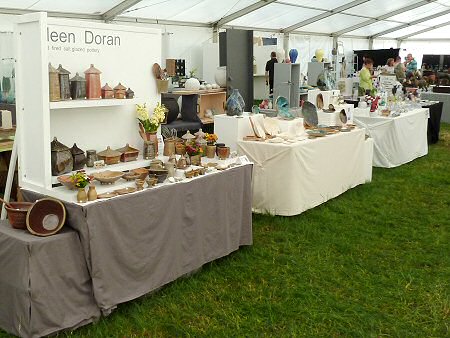 Inside the David Leach tent