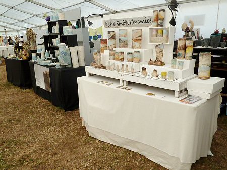 Inside the Derem Emms tent