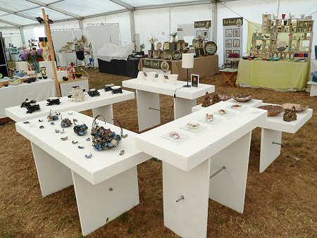 Inside the Derem Emms tent