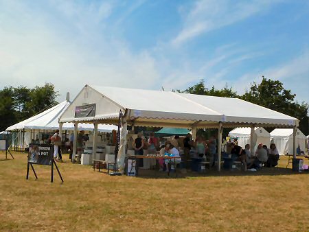 Throw a pot activity tent