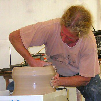 Svend Bayer starting off a huge pot