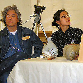 Ken Matsuzaki and Yo Thome waiting to demonstrate