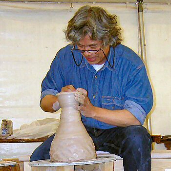 Ken Matsuzaki forming a yunomi from a hump of clay