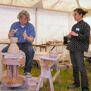 Ken Matsuzaki and Yo Thom during the demonstration