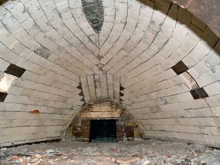 Inside the Anagama kiln
