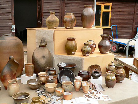 Wood fired pots from the Rufford anagama kiln