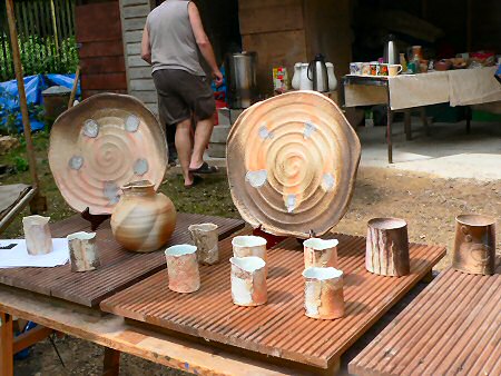 Rufford Woodfirers - Anagama kiln pots