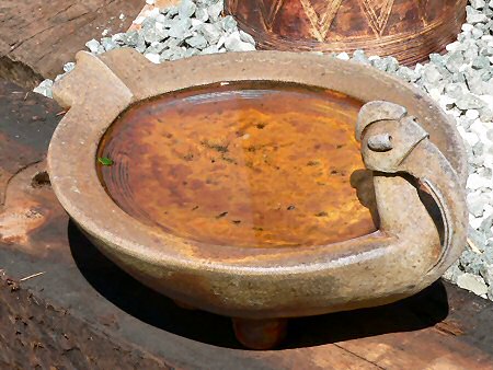 Chris Lewis bird bath