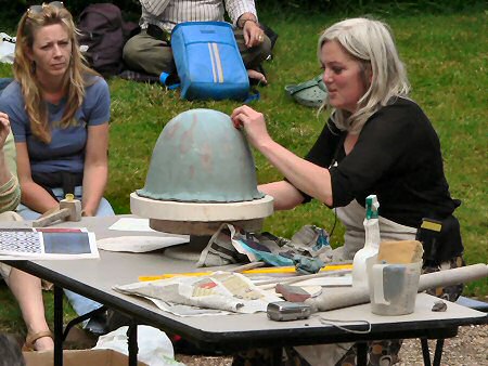 Susan Nemeth demonstrating