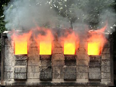 Chimney of the Rufford Woodfirers anagama kiln