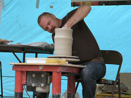 Nic Collins demonstrating