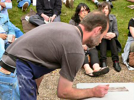 Paul Young demonstrating