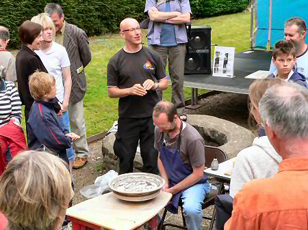 Paul Young demonstrating