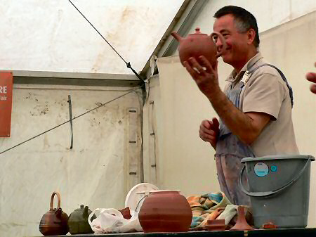 John Jelfs demonstrating