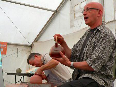 John Jelfs demonstrating