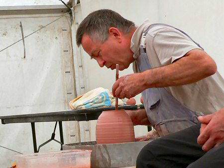 John Jelfs demonstrating