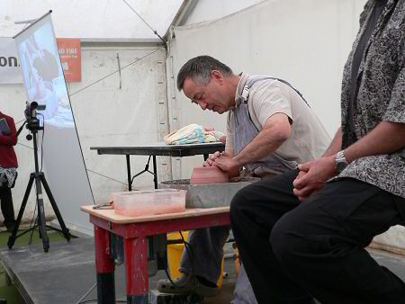John Jelfs demonstrating