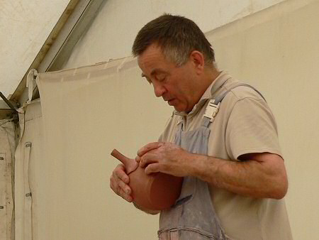 John Jelfs demonstrating