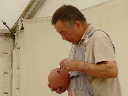 John Jelfs demonstrating