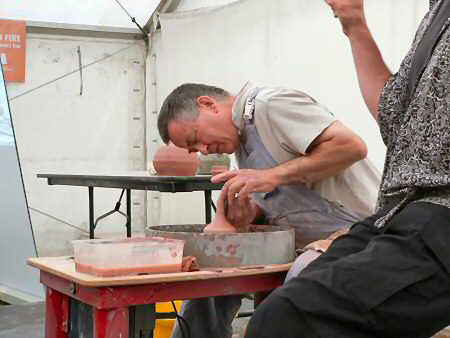 John Jelfs demonstrating
