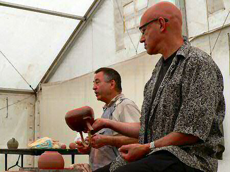 John Jelfs demonstrating
